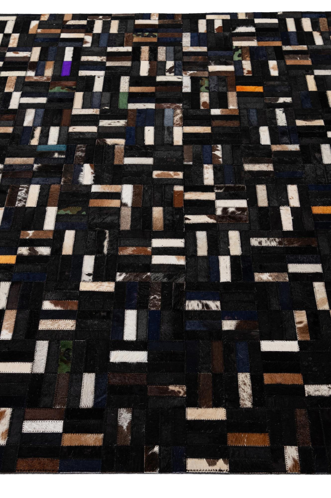 5' x 8' Cowhide - Patchwork Rug