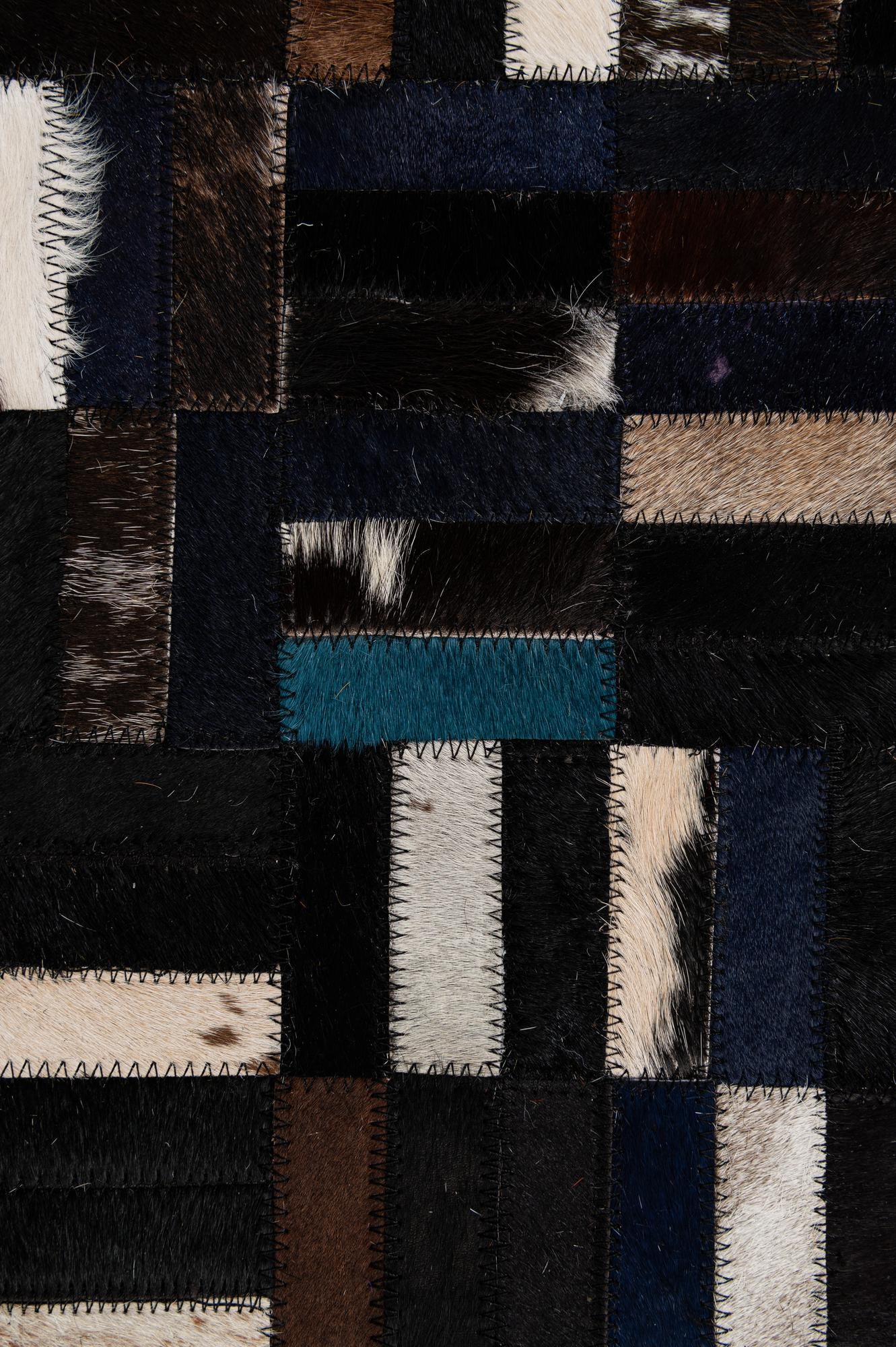 5' x 8' Cowhide - Patchwork Rug