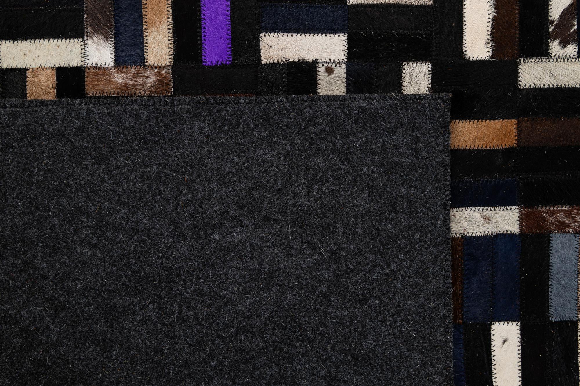 5' x 8' Cowhide - Patchwork Rug