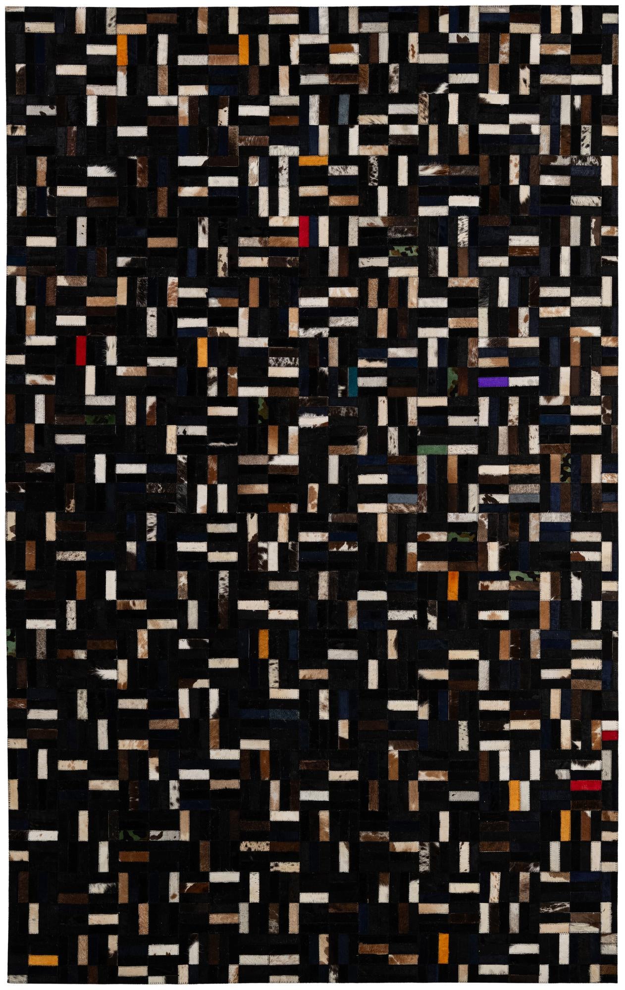5' x 8' Cowhide - Patchwork Rug