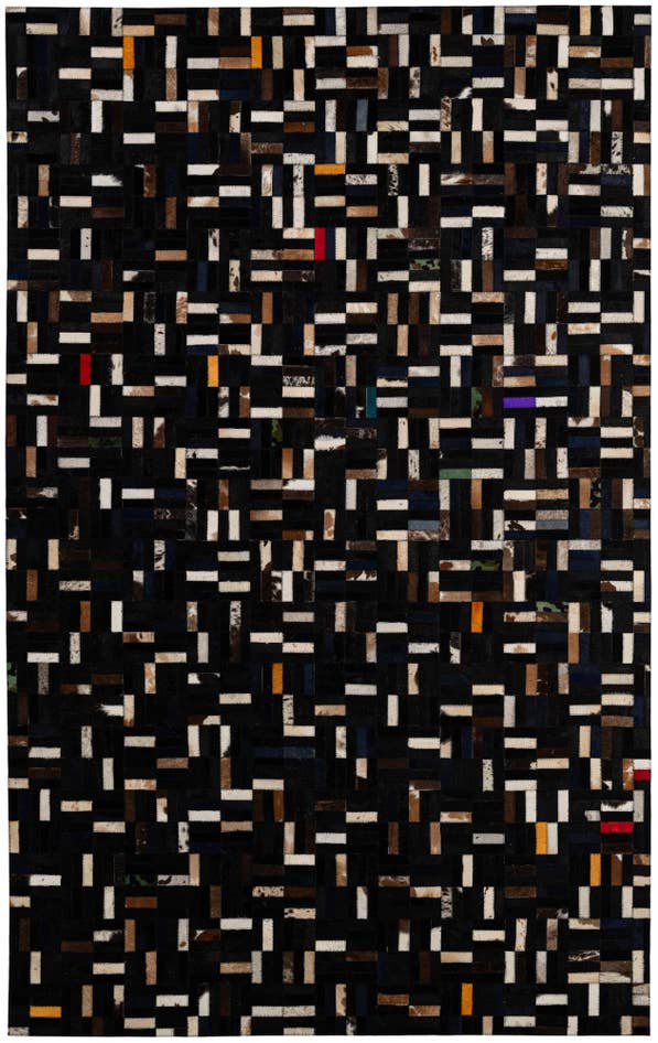 Detail image of 5' x 8' Cowhide - Patchwork Rug