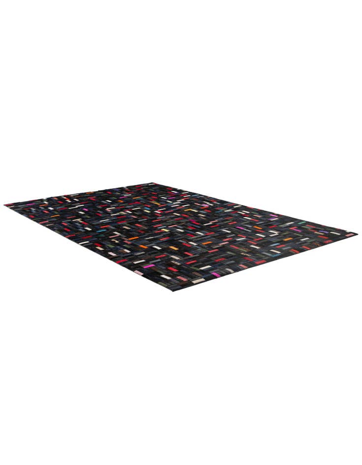 Detail image of 5' 1 x 8' 1 Cowhide - Patchwork Rug