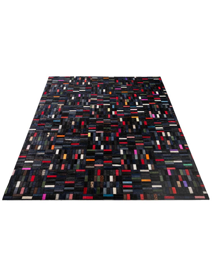 Detail image of 5' 1 x 8' 1 Cowhide - Patchwork Rug