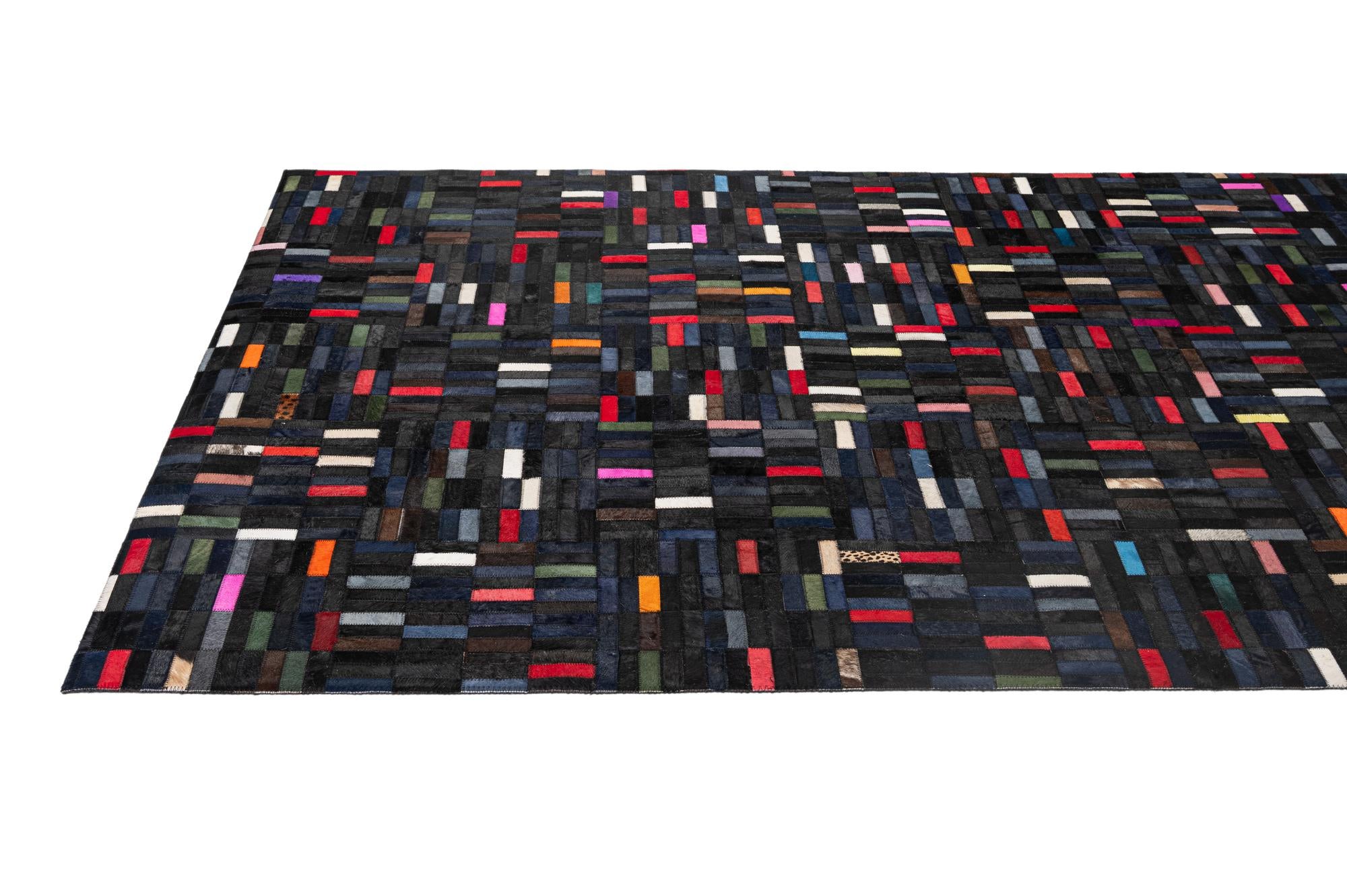 5' 1 x 8' 1 Cowhide - Patchwork Rug