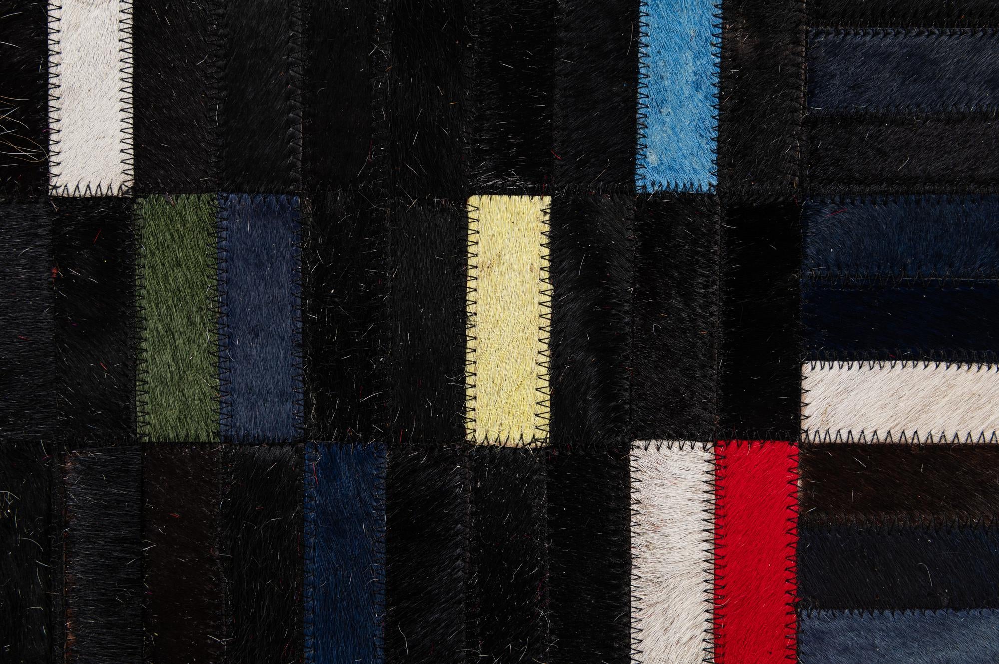 5' 1 x 8' 1 Cowhide - Patchwork Rug