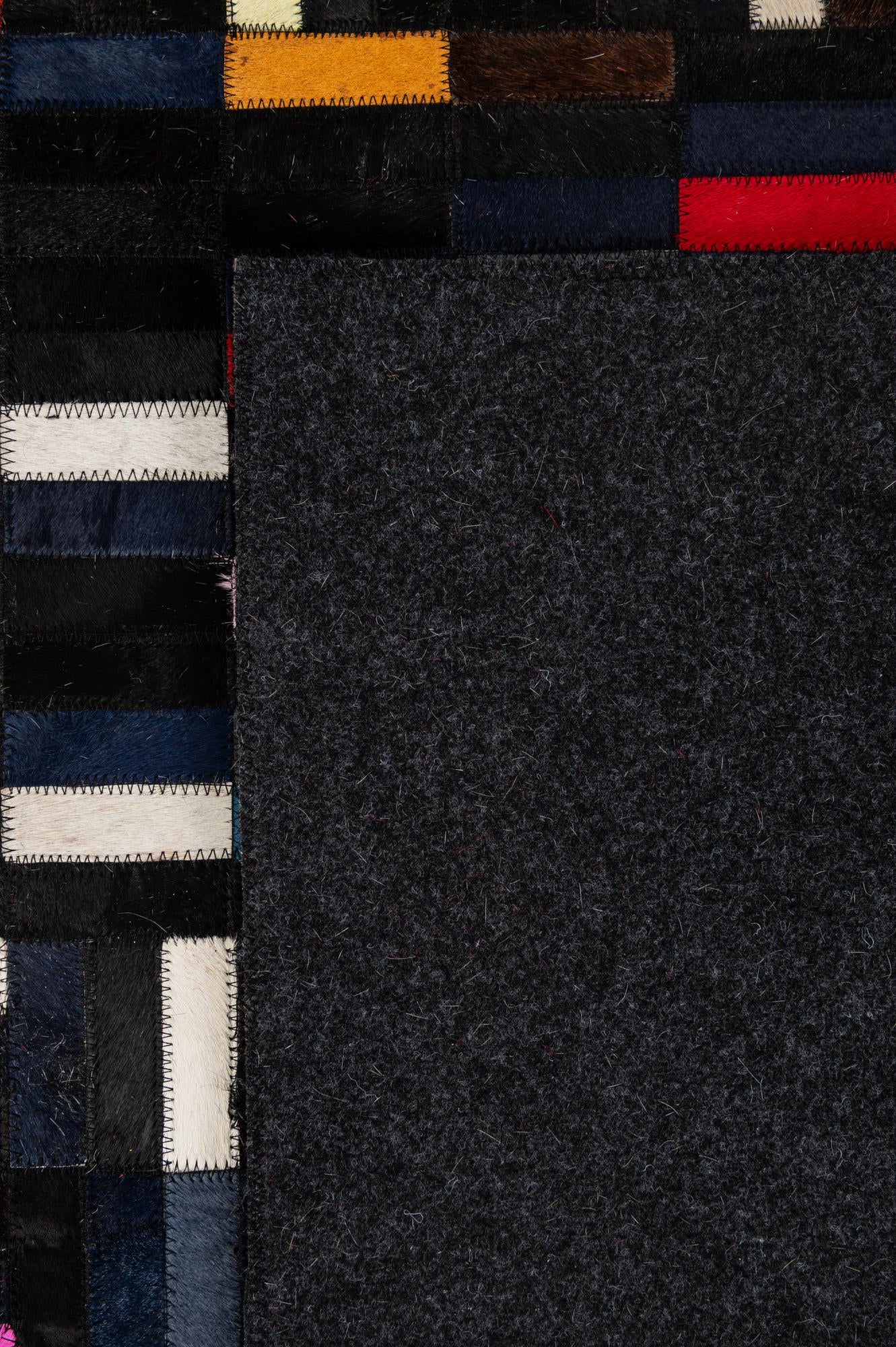 5' 1 x 8' 1 Cowhide - Patchwork Rug