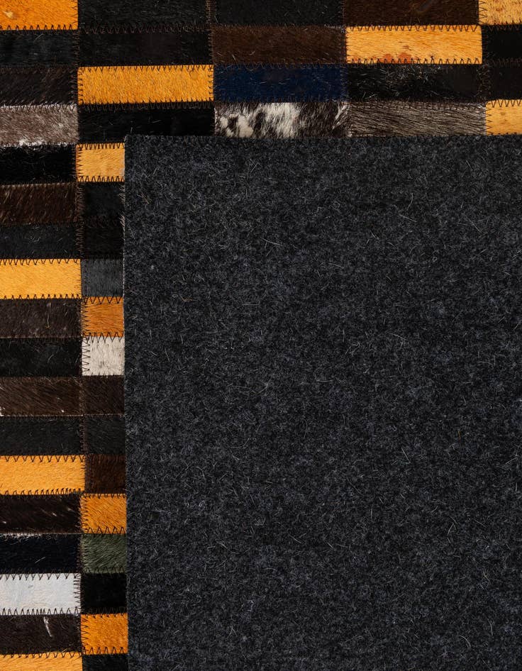Detail image of 5' 3 x 8' 1 Cowhide - Patchwork Rug