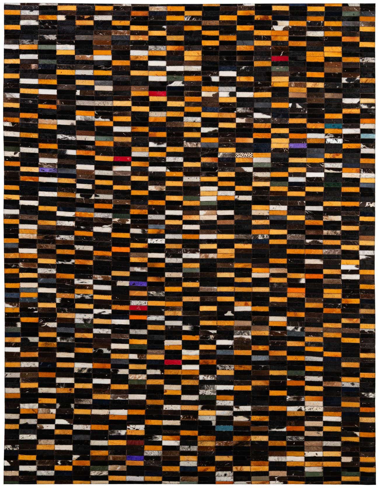 Primary image 5' 3 x 8' 1 Cowhide - Patchwork Rug