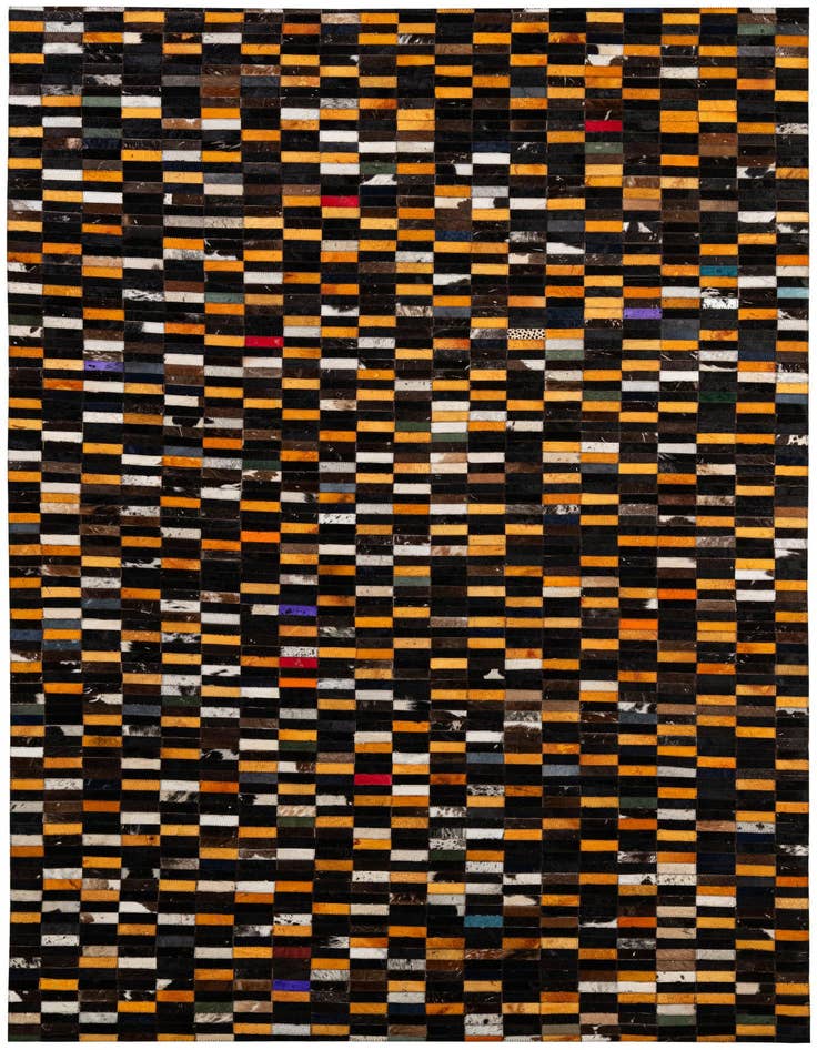 Detail image of 5' 3 x 8' 1 Cowhide - Patchwork Rug