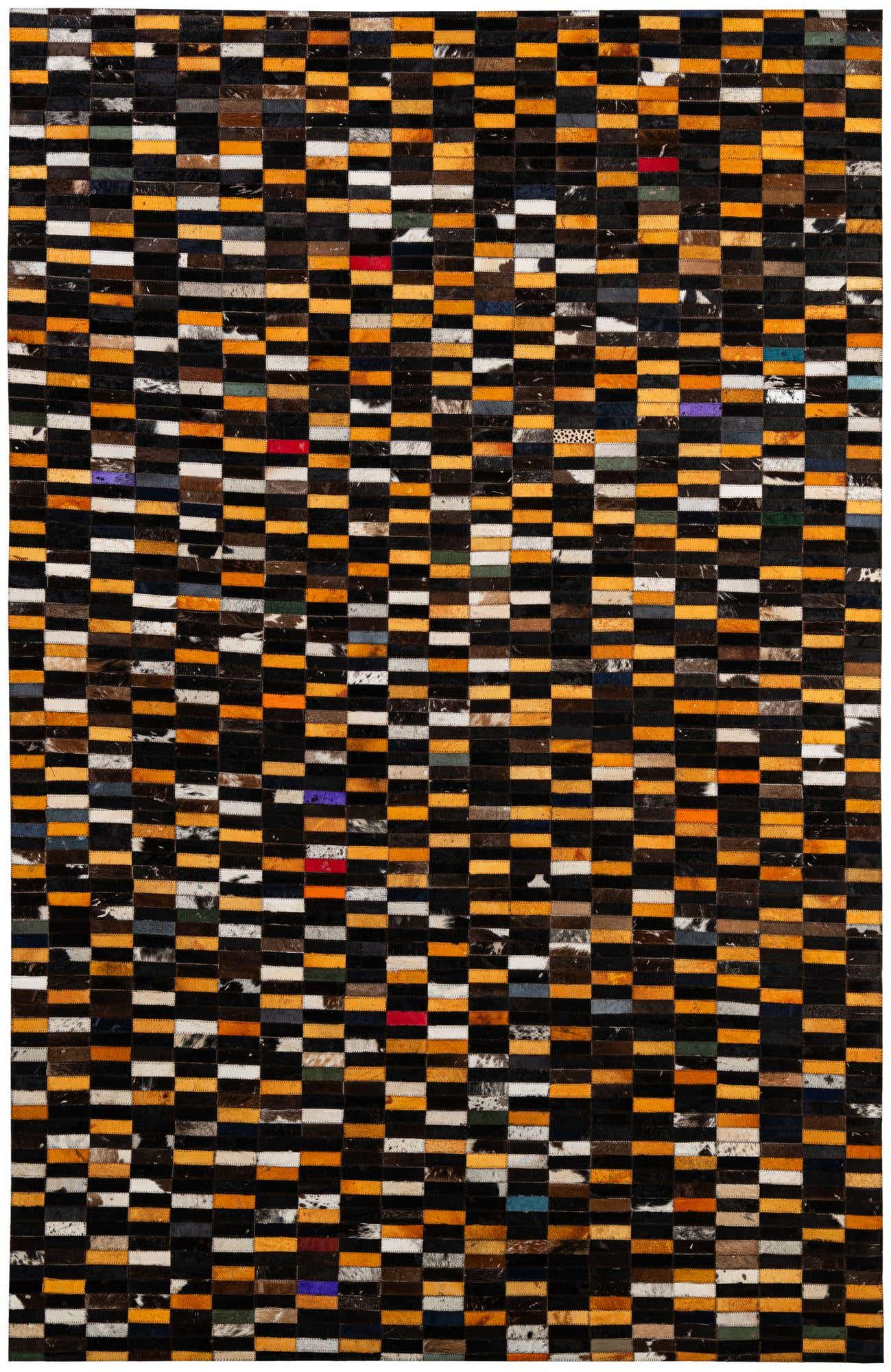 5' 3 x 8' 1 Cowhide - Patchwork Rug