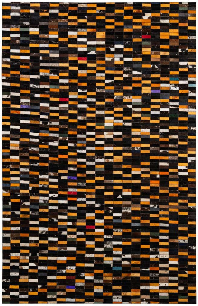 5' 3 x 8' 1 Cowhide - Patchwork Rug