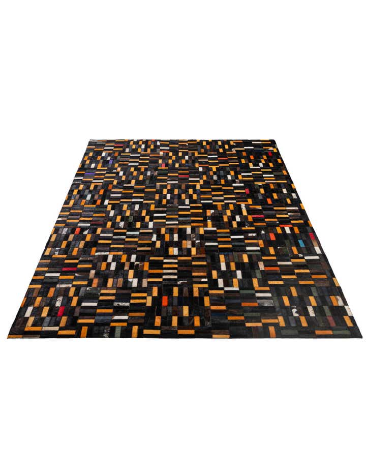 5' 1 x 8' 2 Cowhide - Patchwork Rug