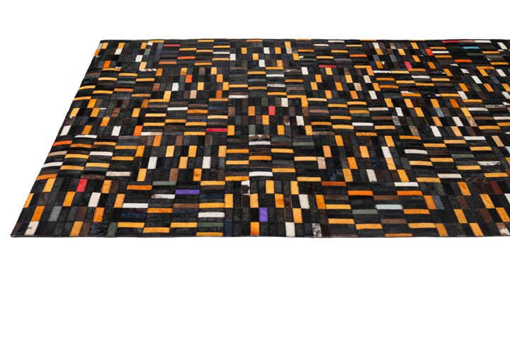 5' 1 x 8' 2 Cowhide - Patchwork Rug