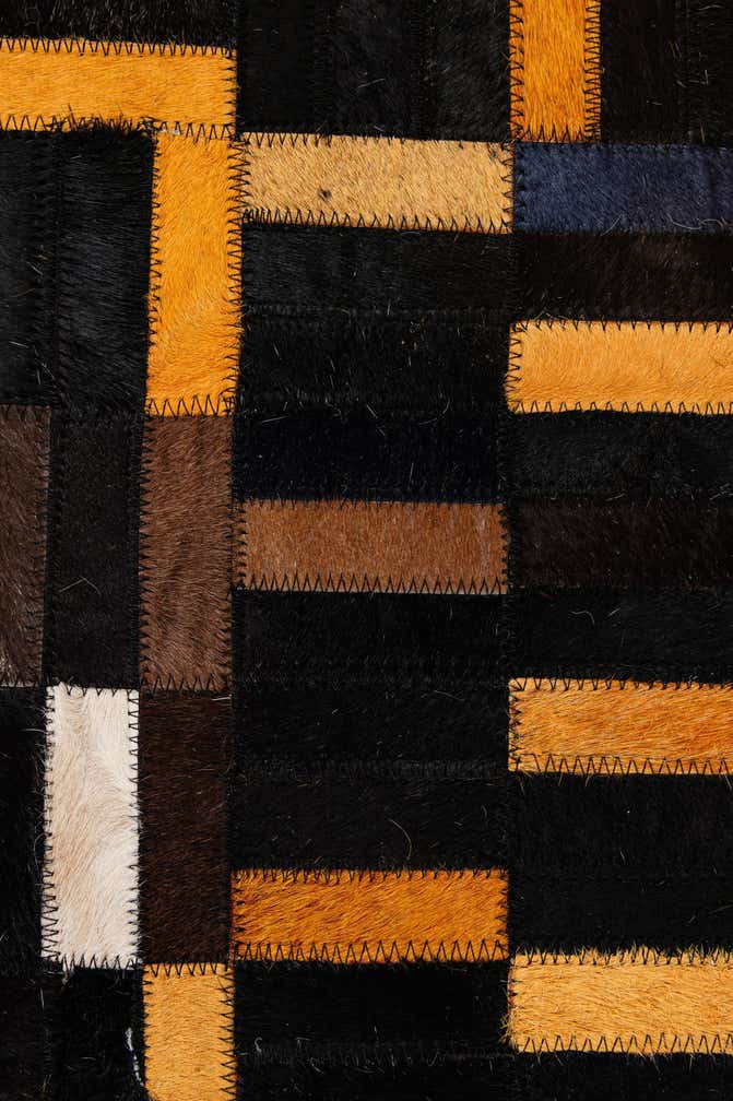 5' 1 x 8' 2 Cowhide - Patchwork Rug