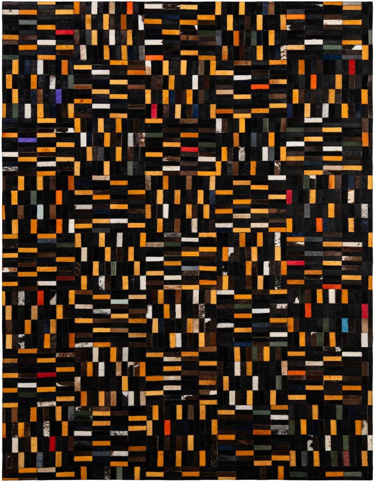 Detail image of 5' 1 x 8' 2 Cowhide - Patchwork Rug
