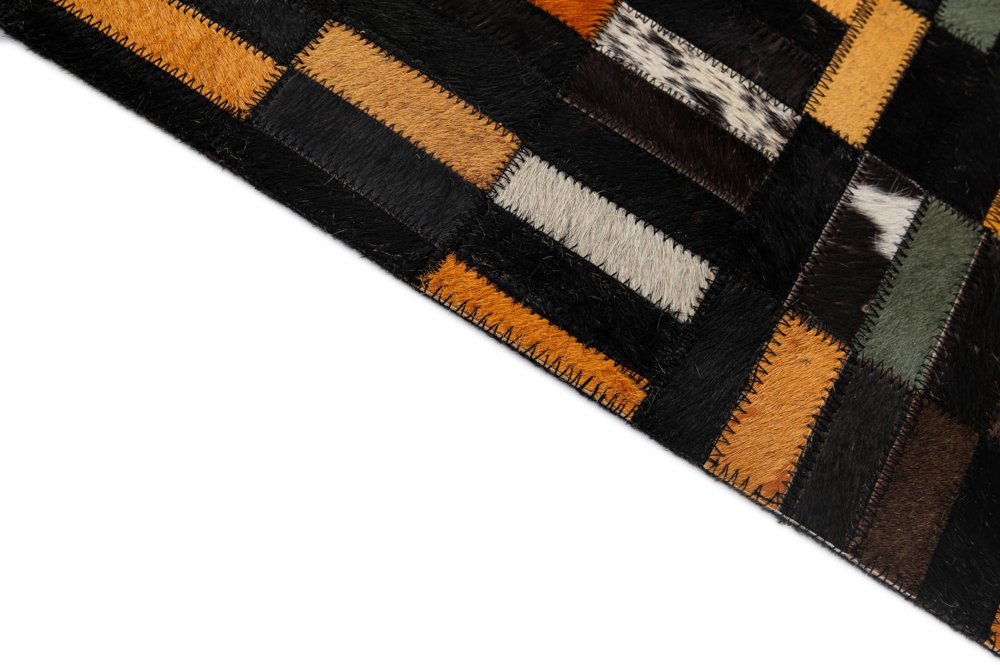 4' 11 x 7' 11 Cowhide - Patchwork Rug