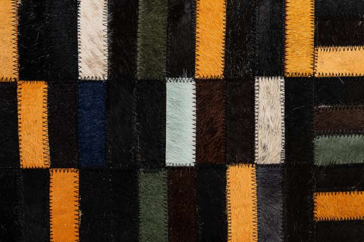 4' 11 x 7' 11 Cowhide - Patchwork Rug