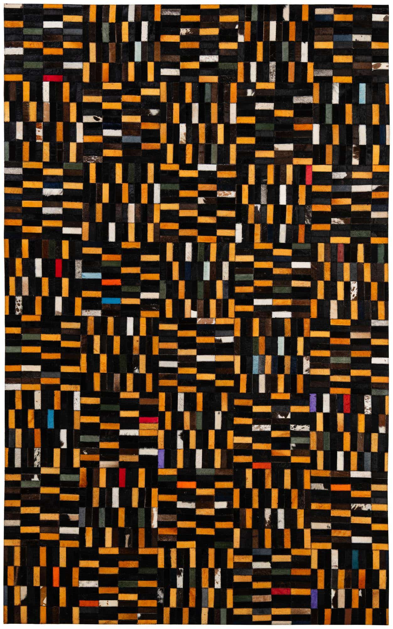 4' 11 x 7' 11 Cowhide - Patchwork Rug