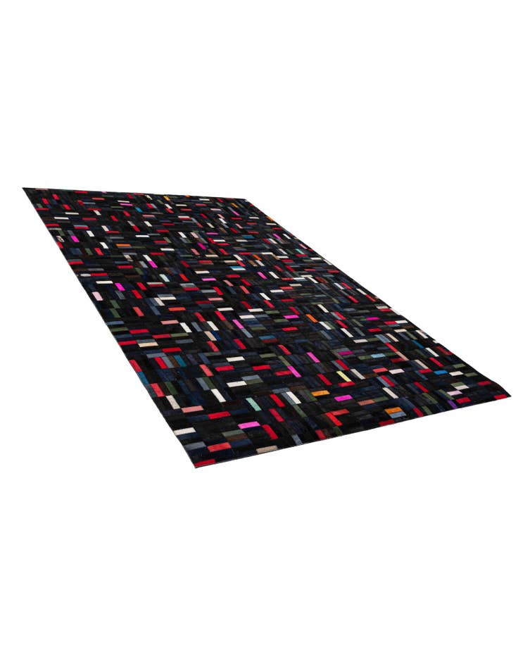 Detail image of 5' 1 x 7' 11 Cowhide - Patchwork Rug