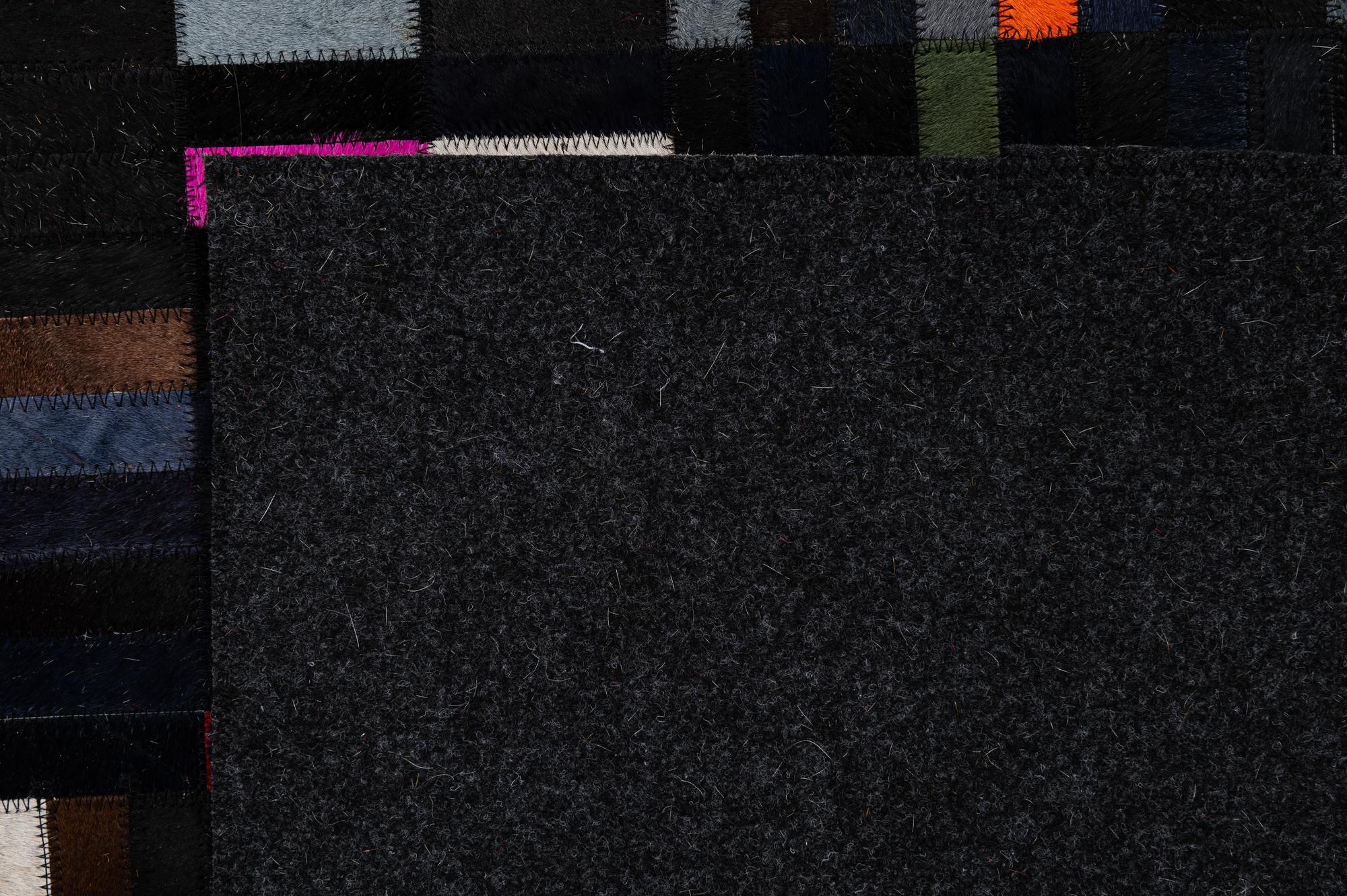 5' 1 x 7' 11 Cowhide - Patchwork Rug