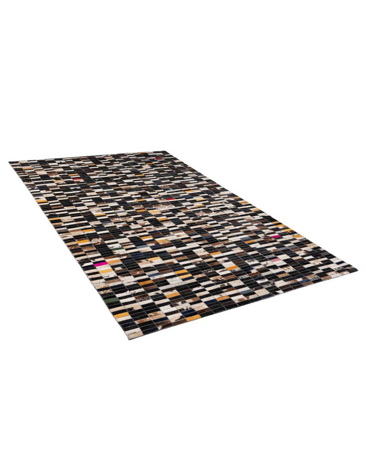 Detail image of 4' 11 x 7' 11 Cowhide - Patchwork Rug