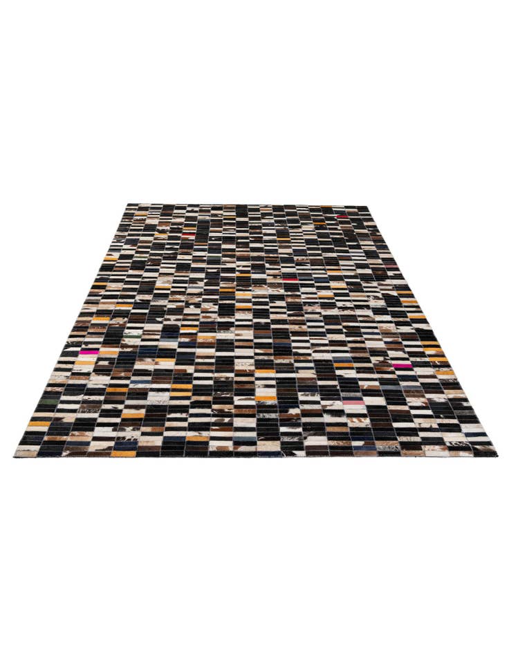 Detail image of 4' 11 x 7' 11 Cowhide - Patchwork Rug