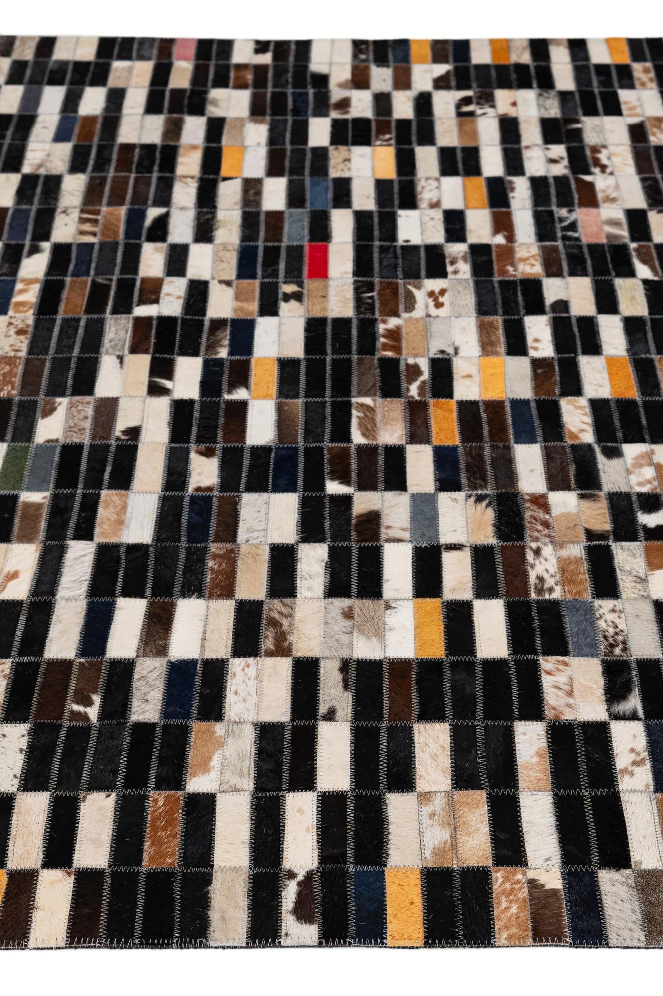 4' 11 x 7' 11 Cowhide - Patchwork Rug
