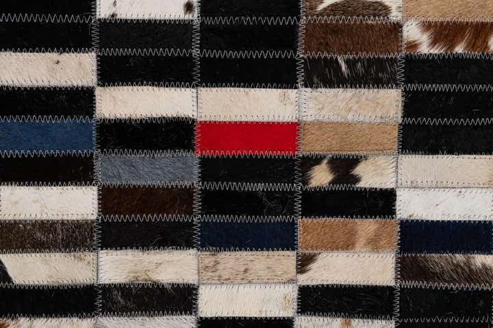 4' 11 x 7' 11 Cowhide - Patchwork Rug