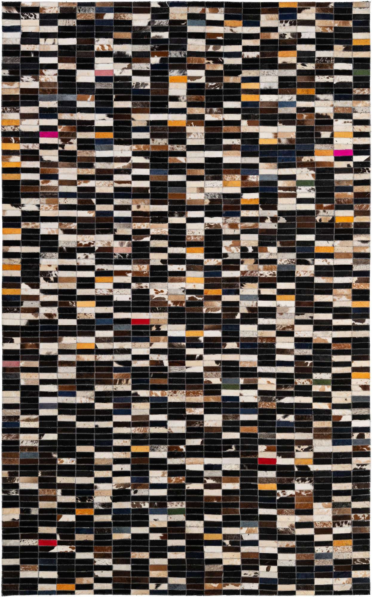 4' 11 x 7' 11 Cowhide - Patchwork Rug