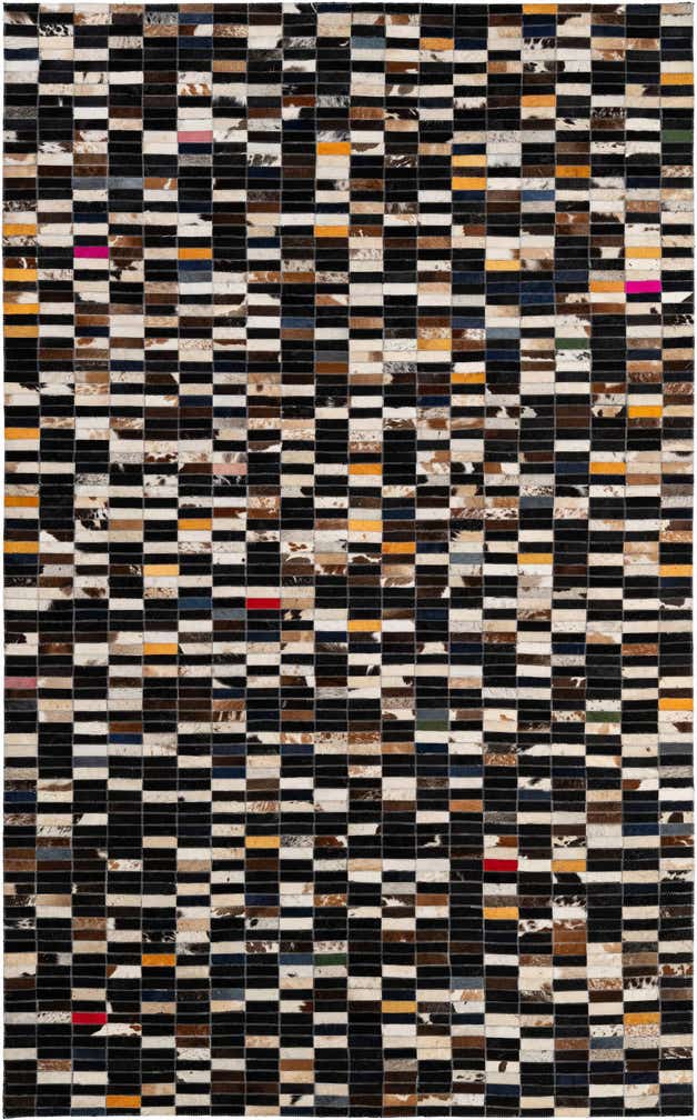 4' 11 x 7' 11 Cowhide - Patchwork Rug