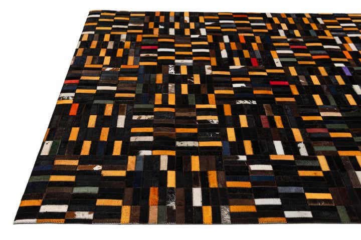 4' 11 x 7' 10 Cowhide - Patchwork Rug