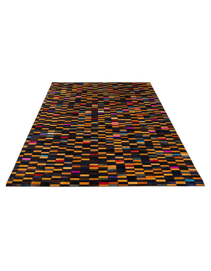 Detail image of 5' 2 x 7' 11 Cowhide - Patchwork Rug