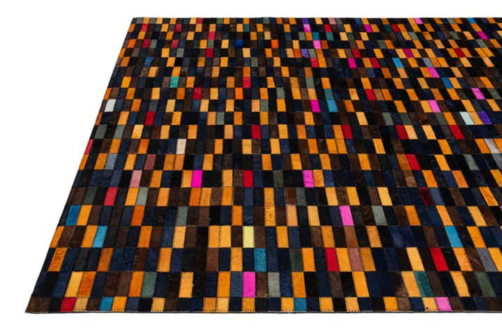 5' 2 x 7' 11 Cowhide - Patchwork Rug