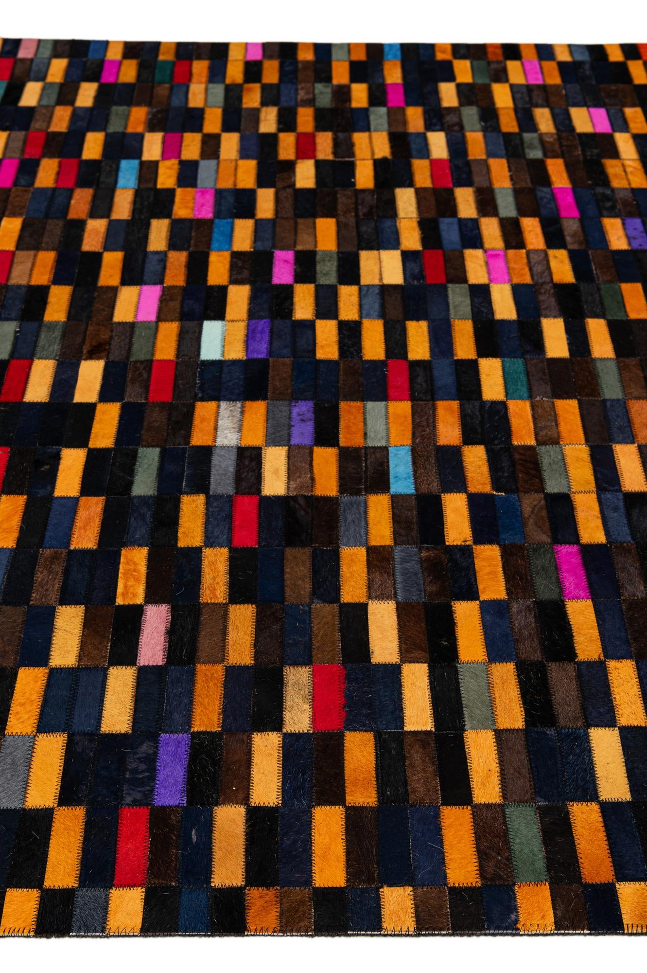 5' 2 x 7' 11 Cowhide - Patchwork Rug