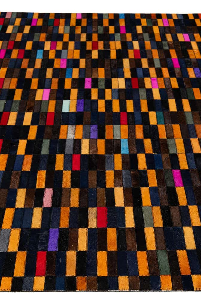 5' 2 x 7' 11 Cowhide - Patchwork Rug