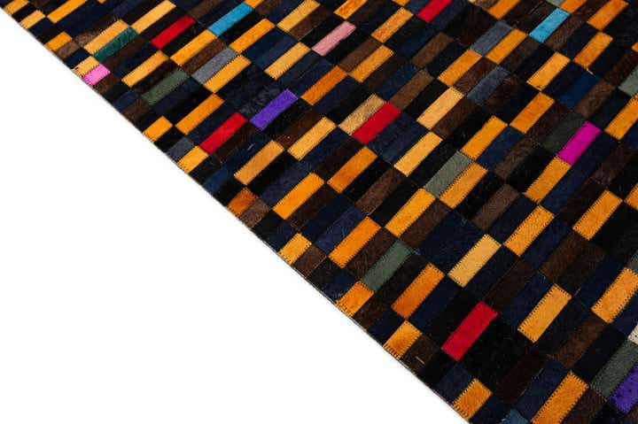 5' 2 x 7' 11 Cowhide - Patchwork Rug