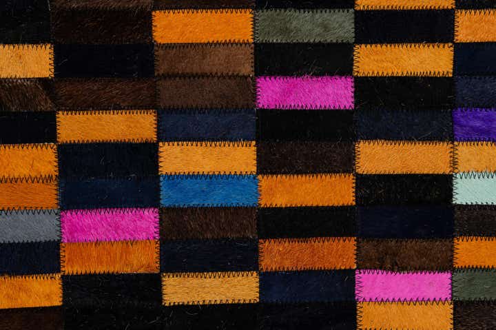 5' 2 x 7' 11 Cowhide - Patchwork Rug