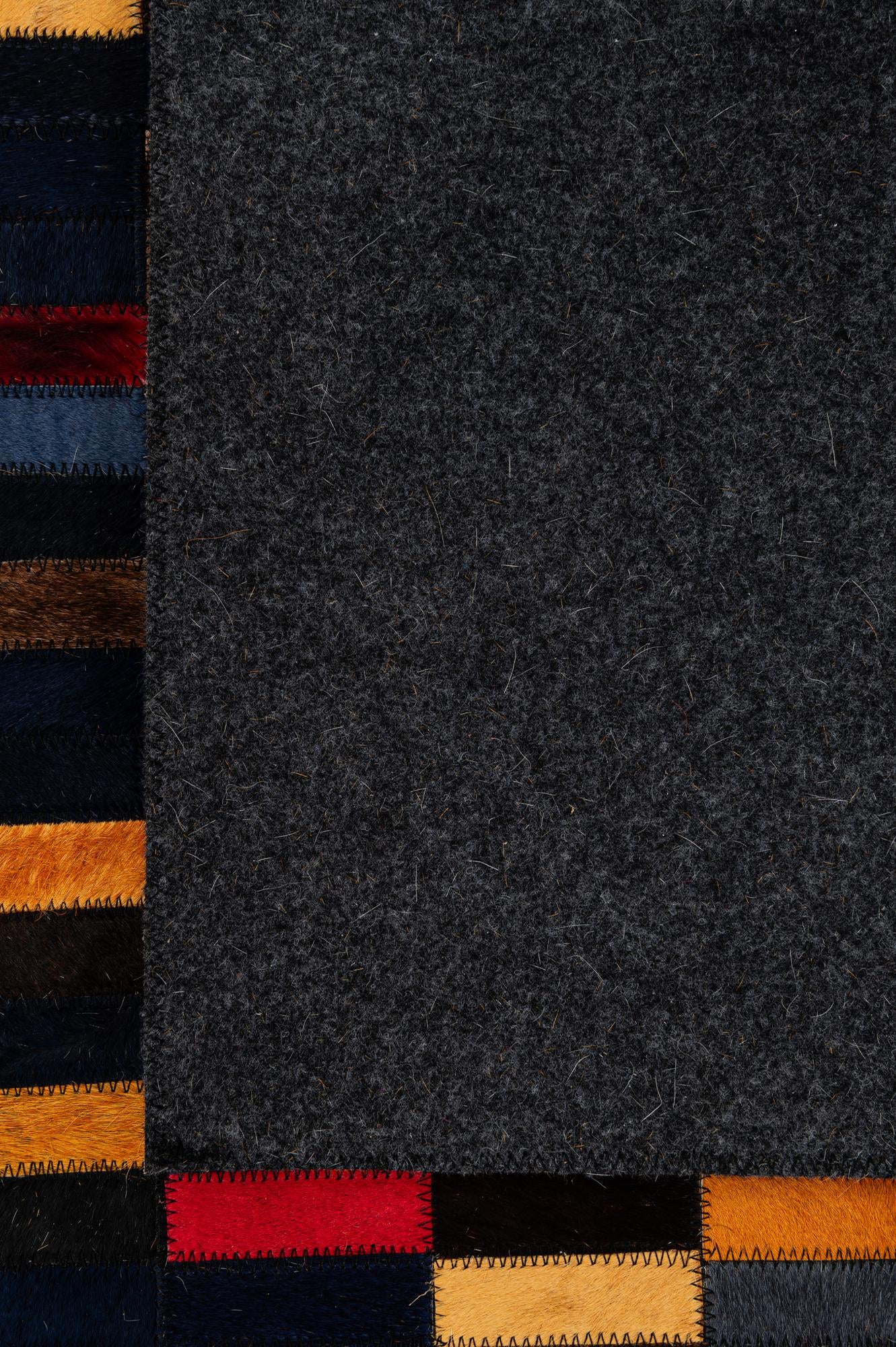5' 2 x 7' 11 Cowhide - Patchwork Rug