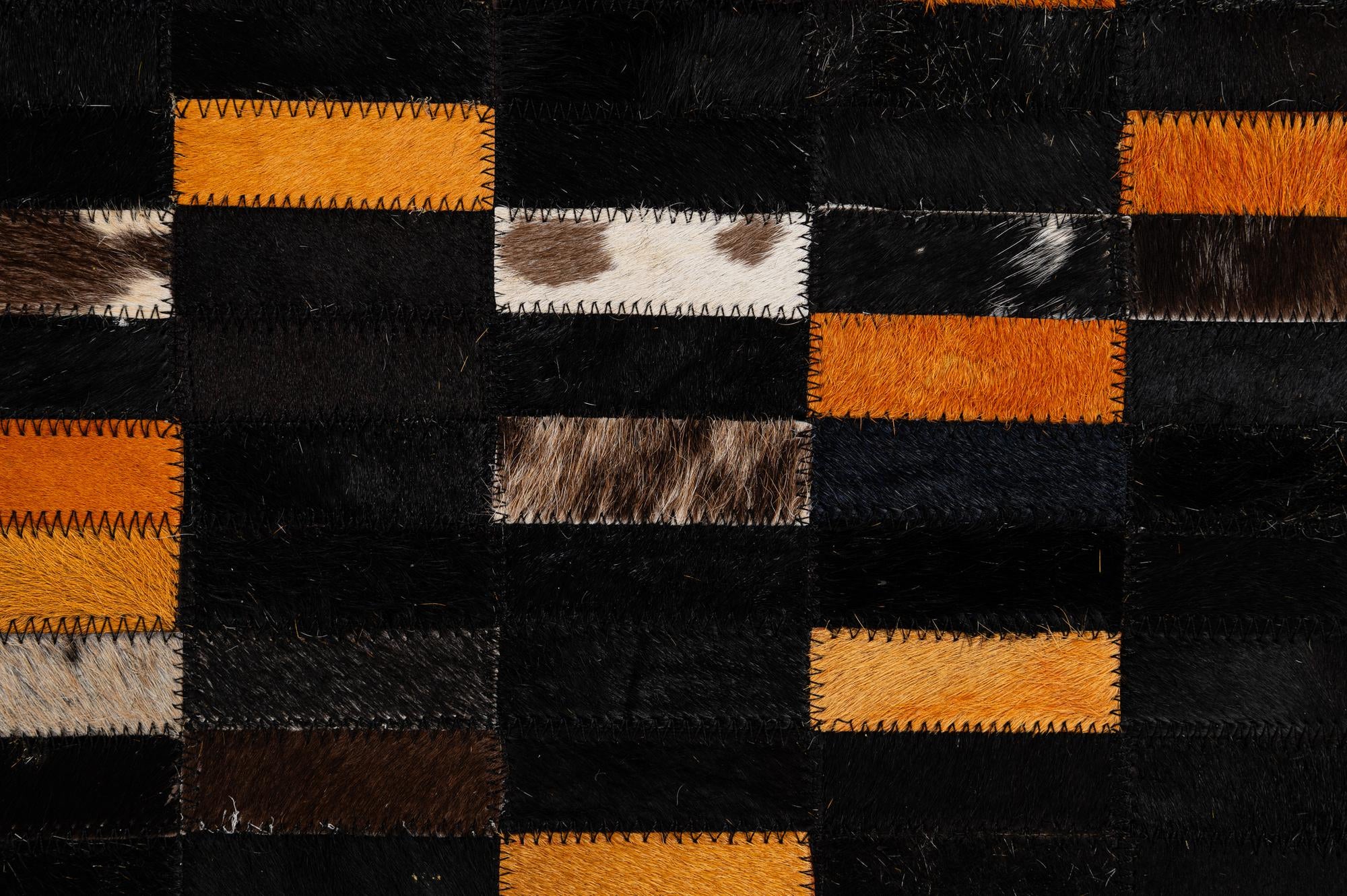 5' 2 x 8' Cowhide - Patchwork Rug