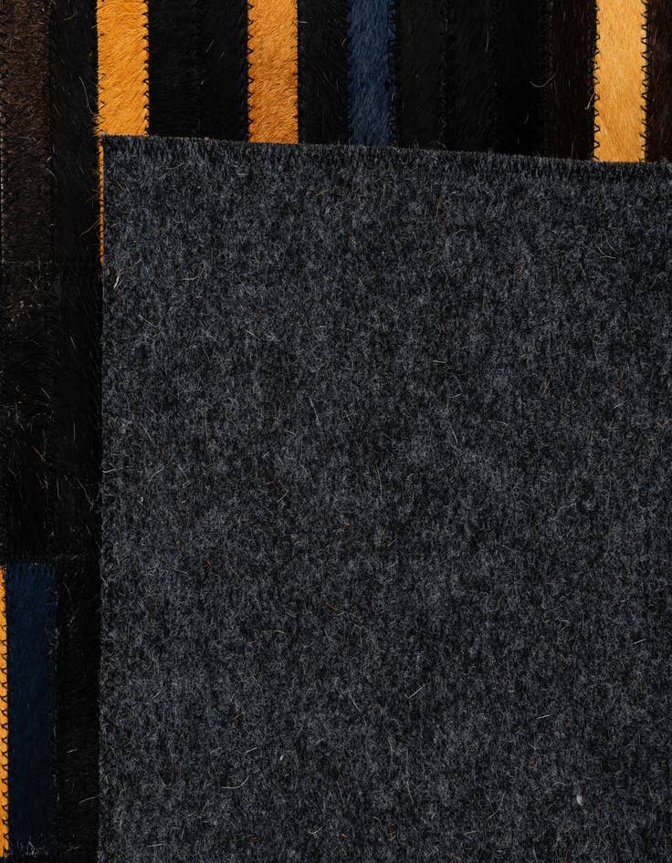 Detail image of 5' 2 x 8' Cowhide - Patchwork Rug