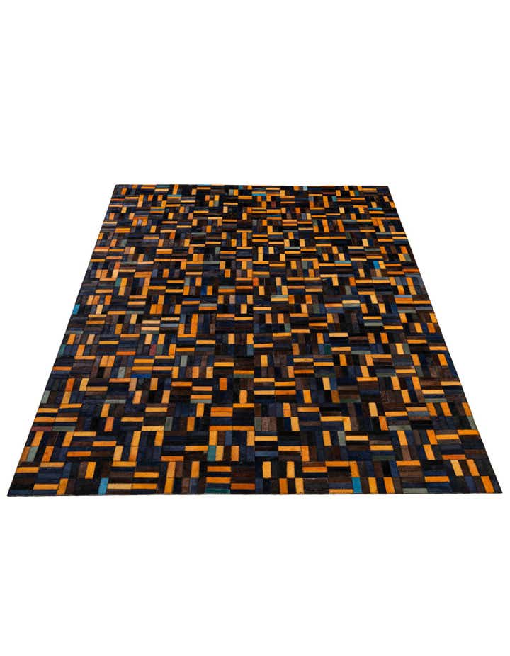 4' 11 x 7' 10 Cowhide - Patchwork Rug