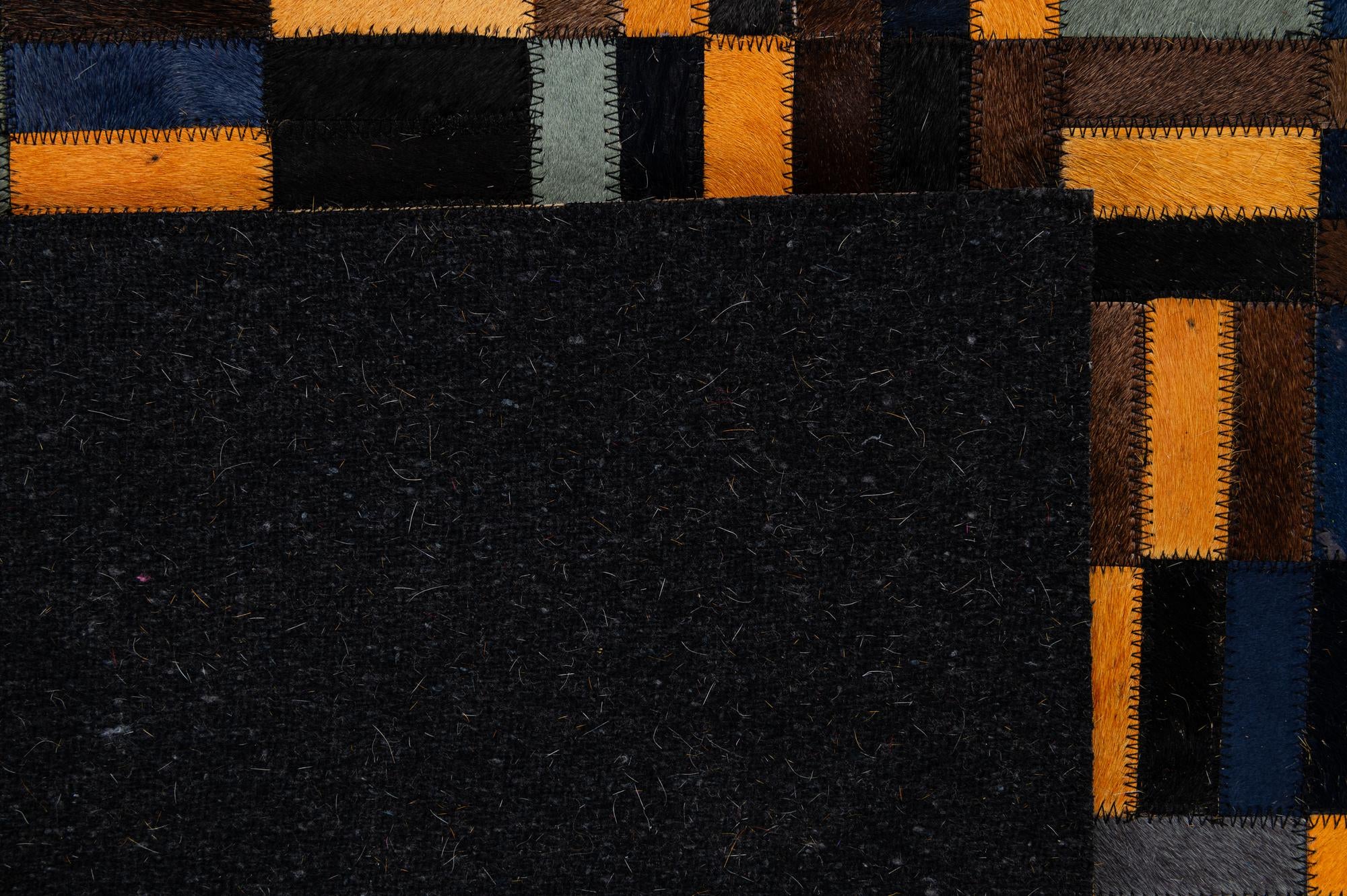 4' 11 x 7' 10 Cowhide - Patchwork Rug