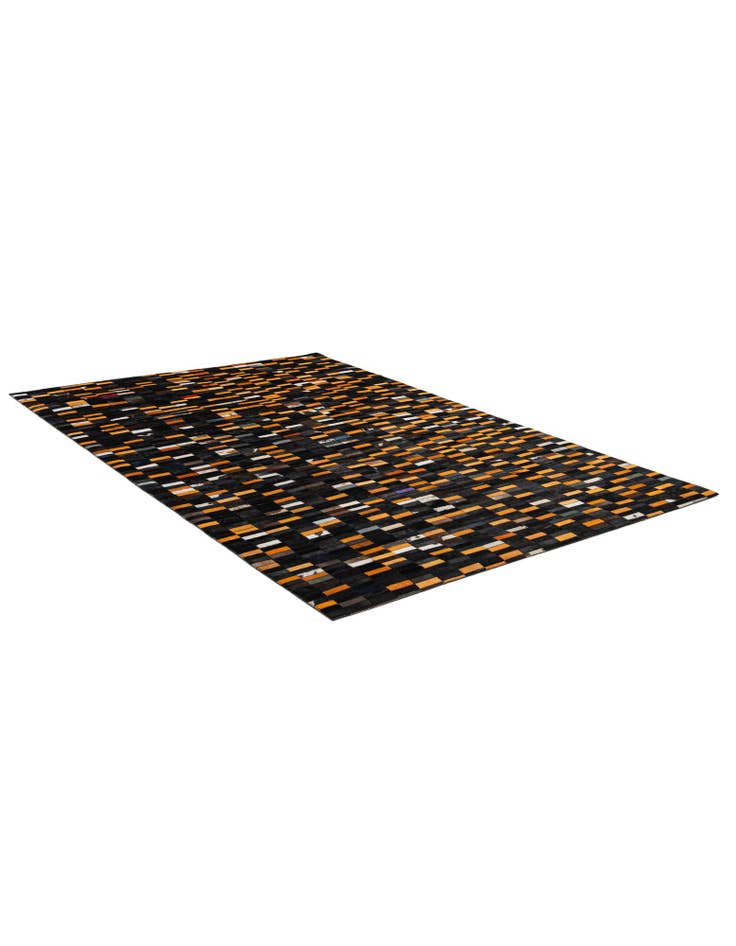 Detail image of 5' 2 x 8' Cowhide - Patchwork Rug