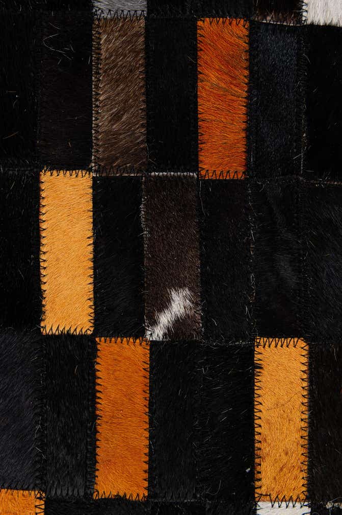 5' 2 x 8' Cowhide - Patchwork Rug