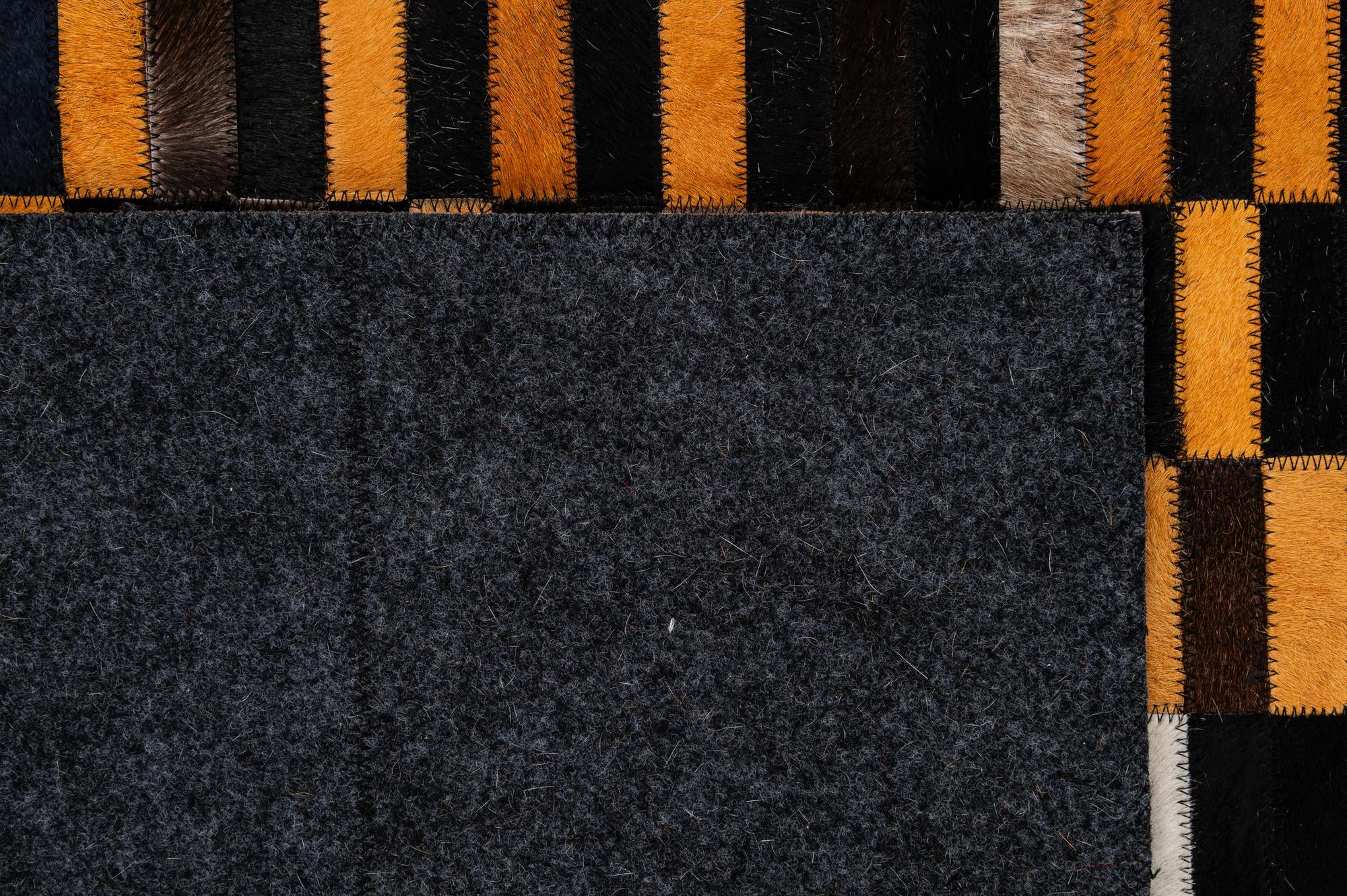 5' 2 x 8' Cowhide - Patchwork Rug