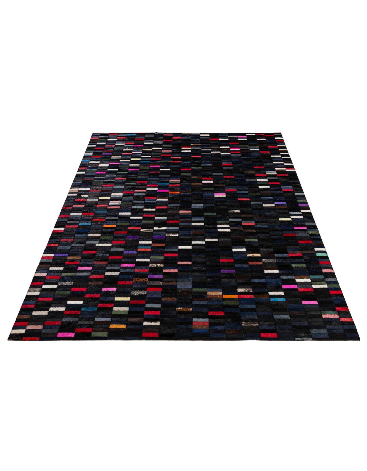 5' 2 x 7' 11 Cowhide - Patchwork Rug