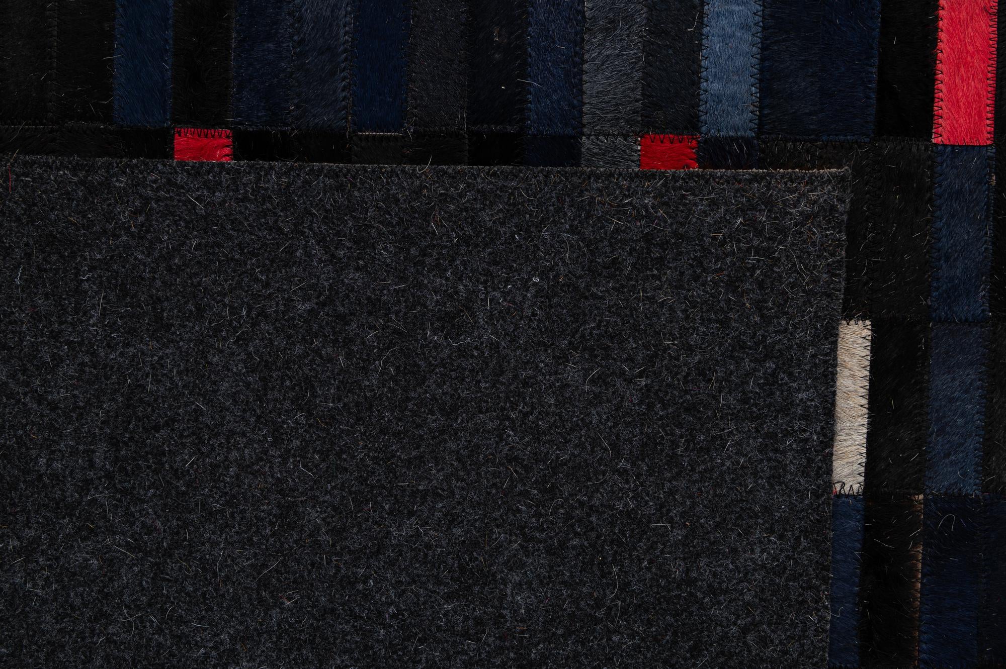 5' 2 x 7' 11 Cowhide - Patchwork Rug