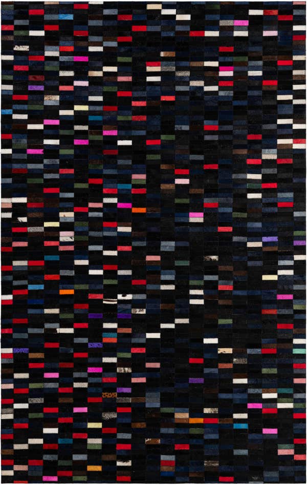 Detail image of 5' 2 x 7' 11 Cowhide - Patchwork Rug