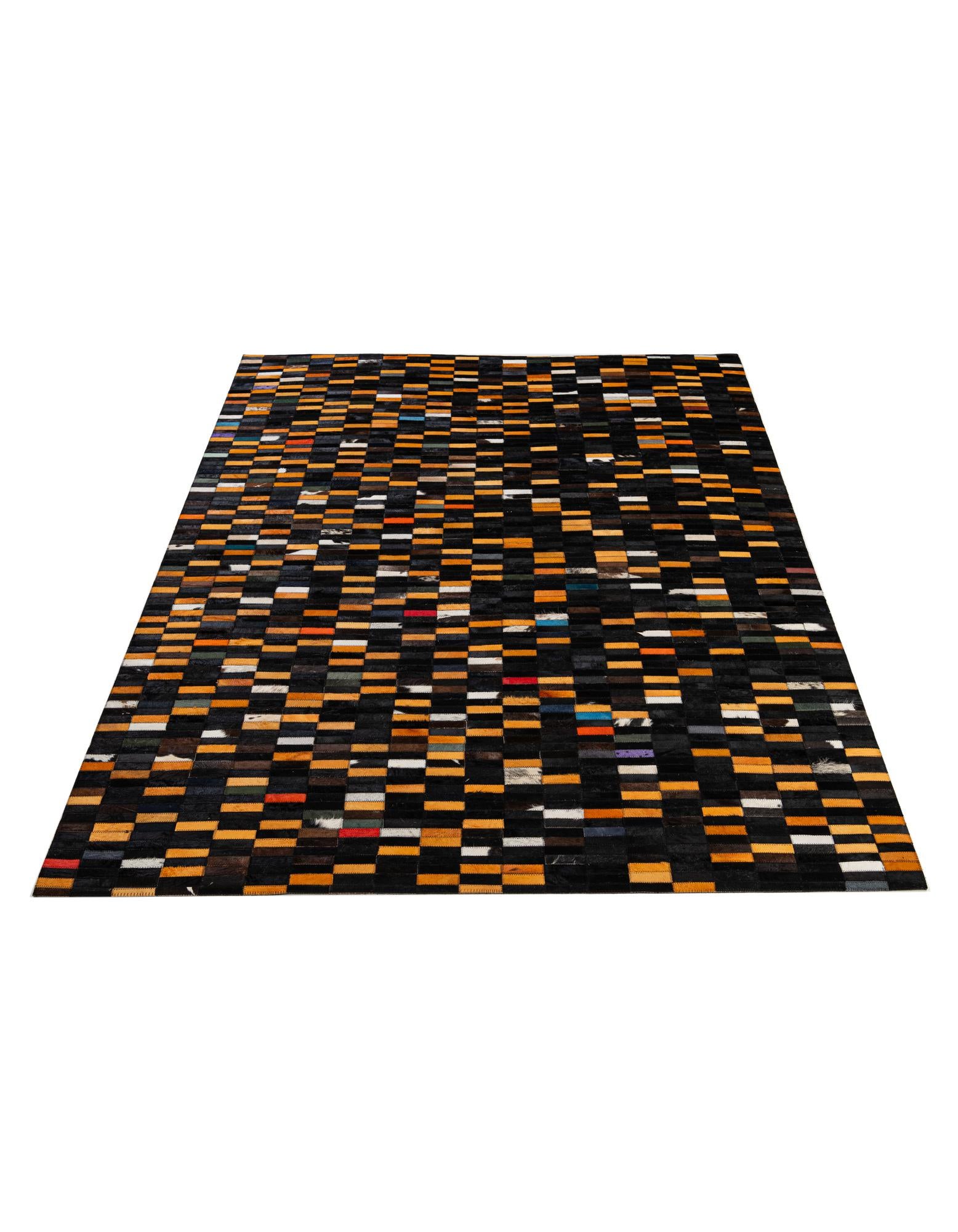5' 2 x 7' 10 Cowhide - Patchwork Rug