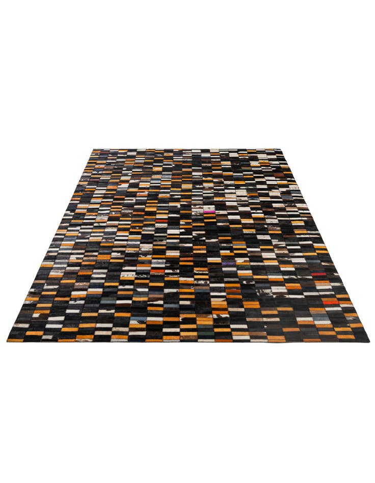 Detail image of 5' 2 x 8' Cowhide - Patchwork Rug